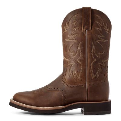 Ariat Heritage Crepe Kahverengi Western Csizma Erkek (30973-935)